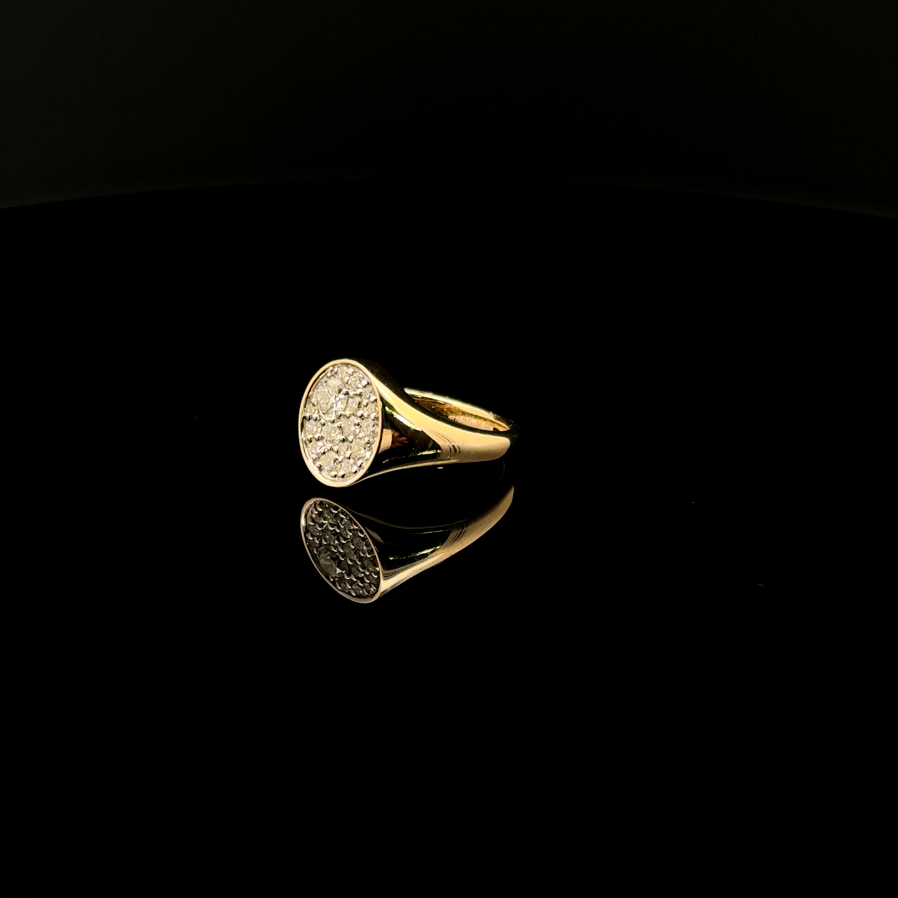 Oval Diamond Cluster Ring