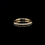 Diamond Prong Set Yellow Gold Ring