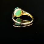 Chalcedony Oval Yellow Gold Ring