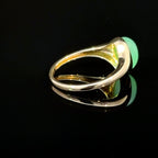 Chalcedony Oval Yellow Gold Ring