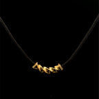 Diamond Twist Yellow Gold Pendant