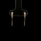 Fanged Huggie Diamond White Gold Earring