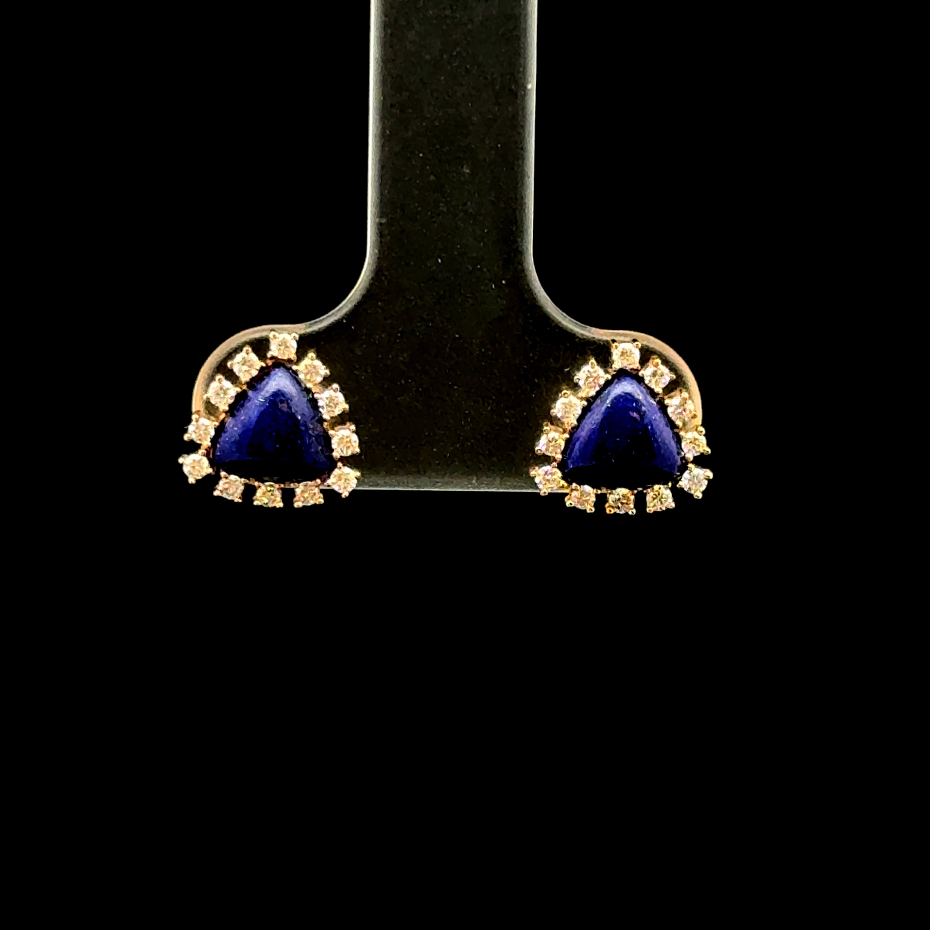 Royal Trilliant Lapis Studs