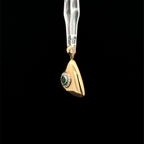 Mythical Eye Emerald & Diamond Yellow Gold Charm
