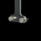 Illusion Diamond Stud White Gold Earring