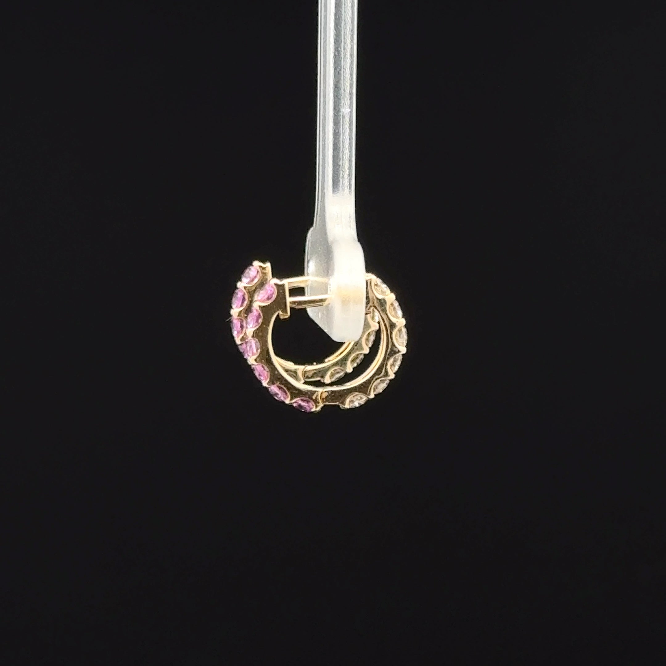 ROSE ECLIPSE HOOP EARRINGS