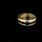 Center Elevated Yellow Gold Ring