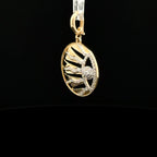 Sun Diamond Yellow Gold Charm