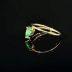 EMERALD ORBIT YELLOW GOLD RING