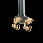 Emerald-Cut Diamond Drop Yellow Gold Earrings