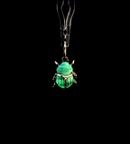 Malachite Guardian Bug Charm