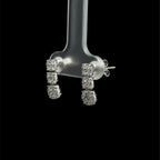 Diamond Micro Pavé Ilusion White Gold Earrings
