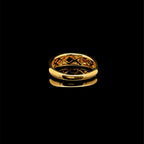 Sapphire & Diamond Yellow Gold Ring