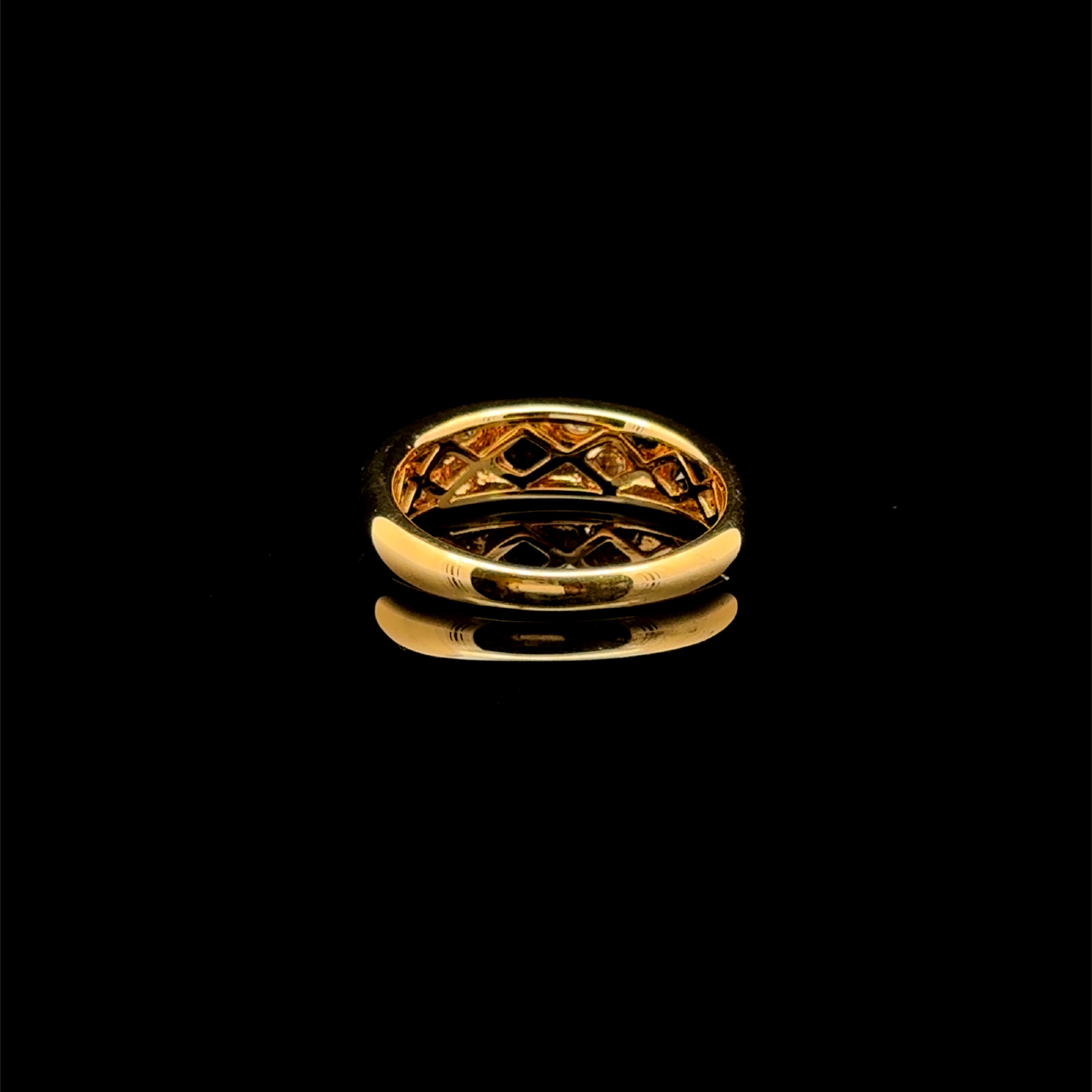 Sapphire & Diamond Yellow Gold Ring