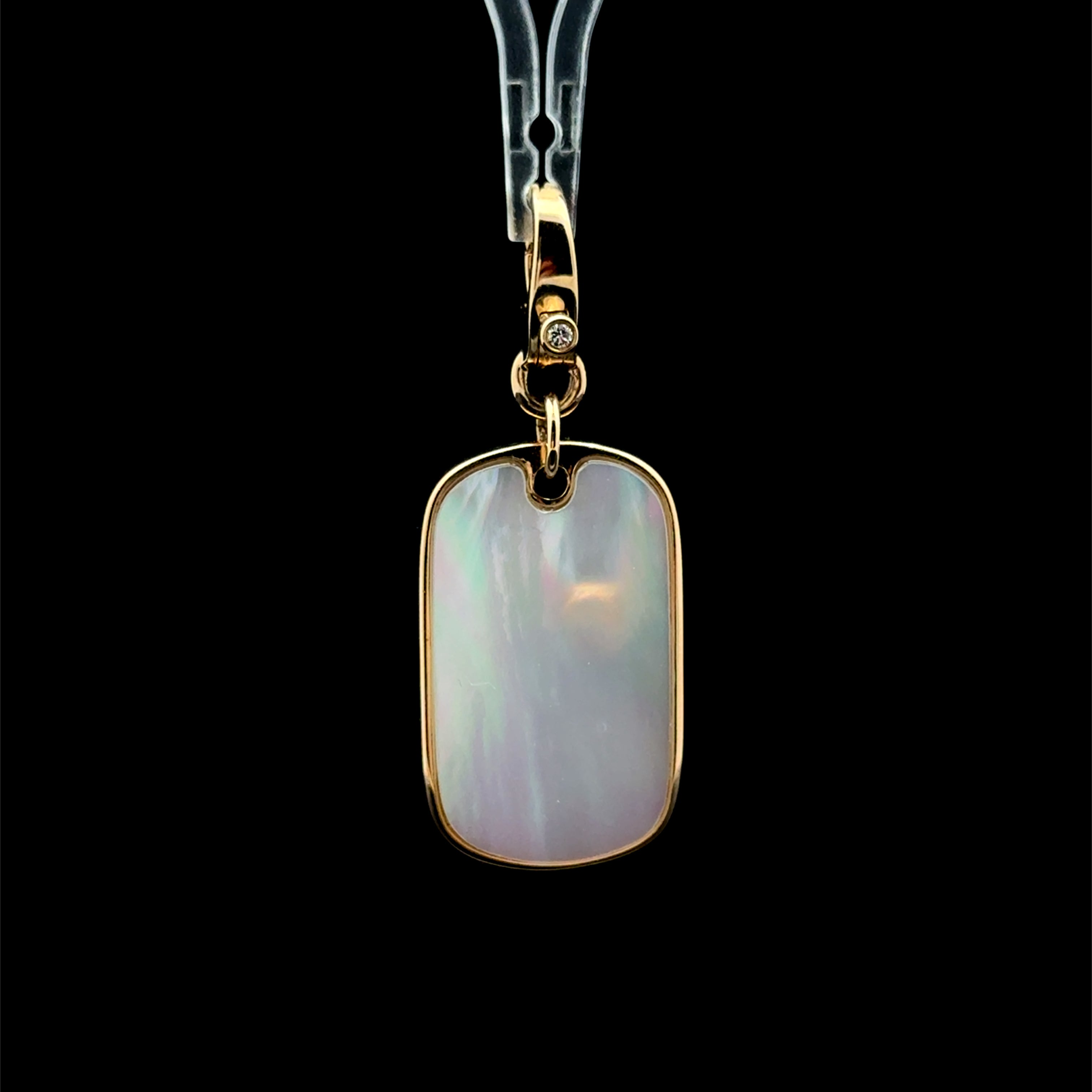 Pearl Tag Charm