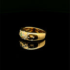Diamond & Emerald Multi Shape Yellow Gold Ring