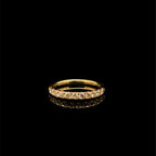 Diamond Half Eternity Channel Setting Rose Gold Ring