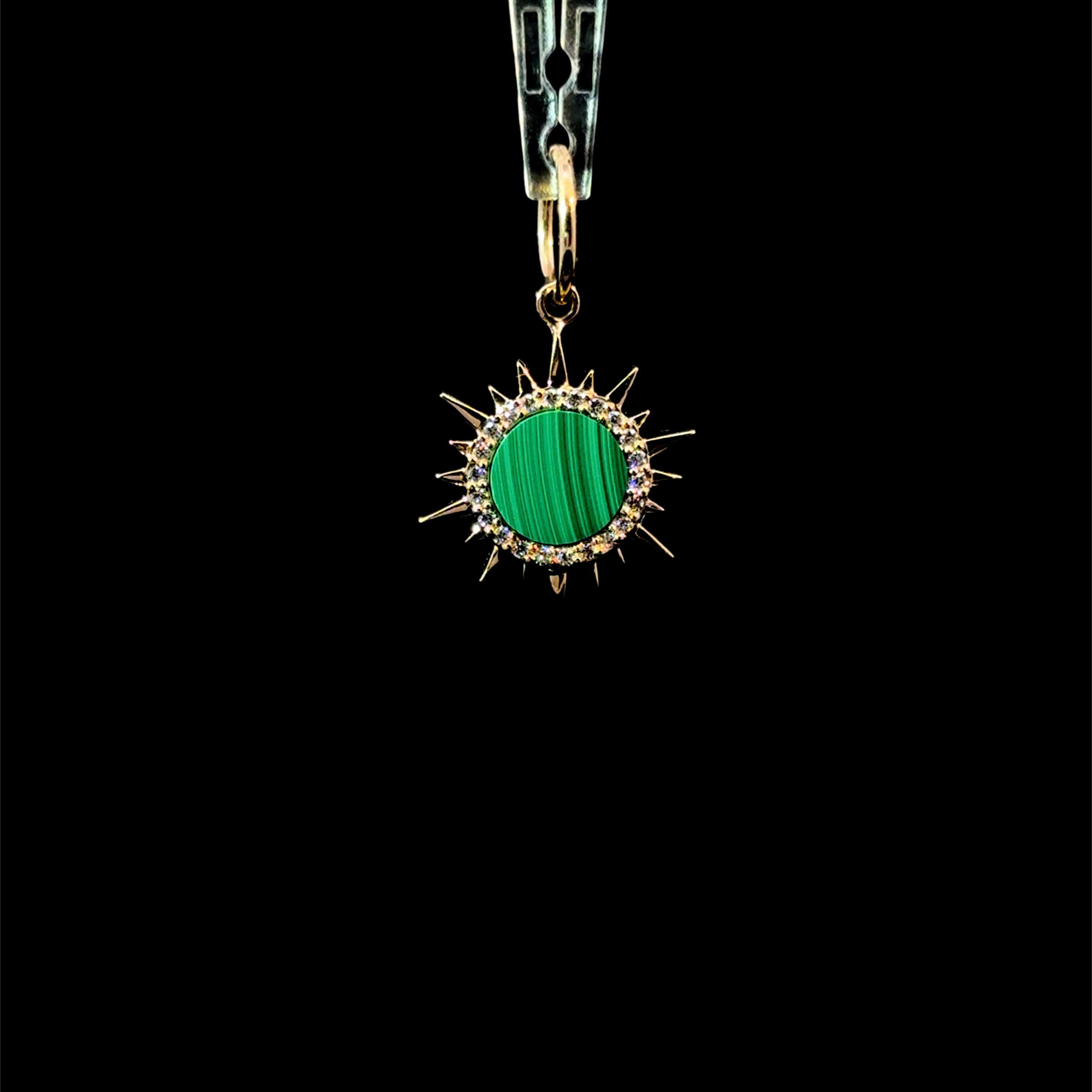 Malachite Star Charm