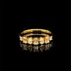 Multi Shape Diamond Yellow Gold Ring