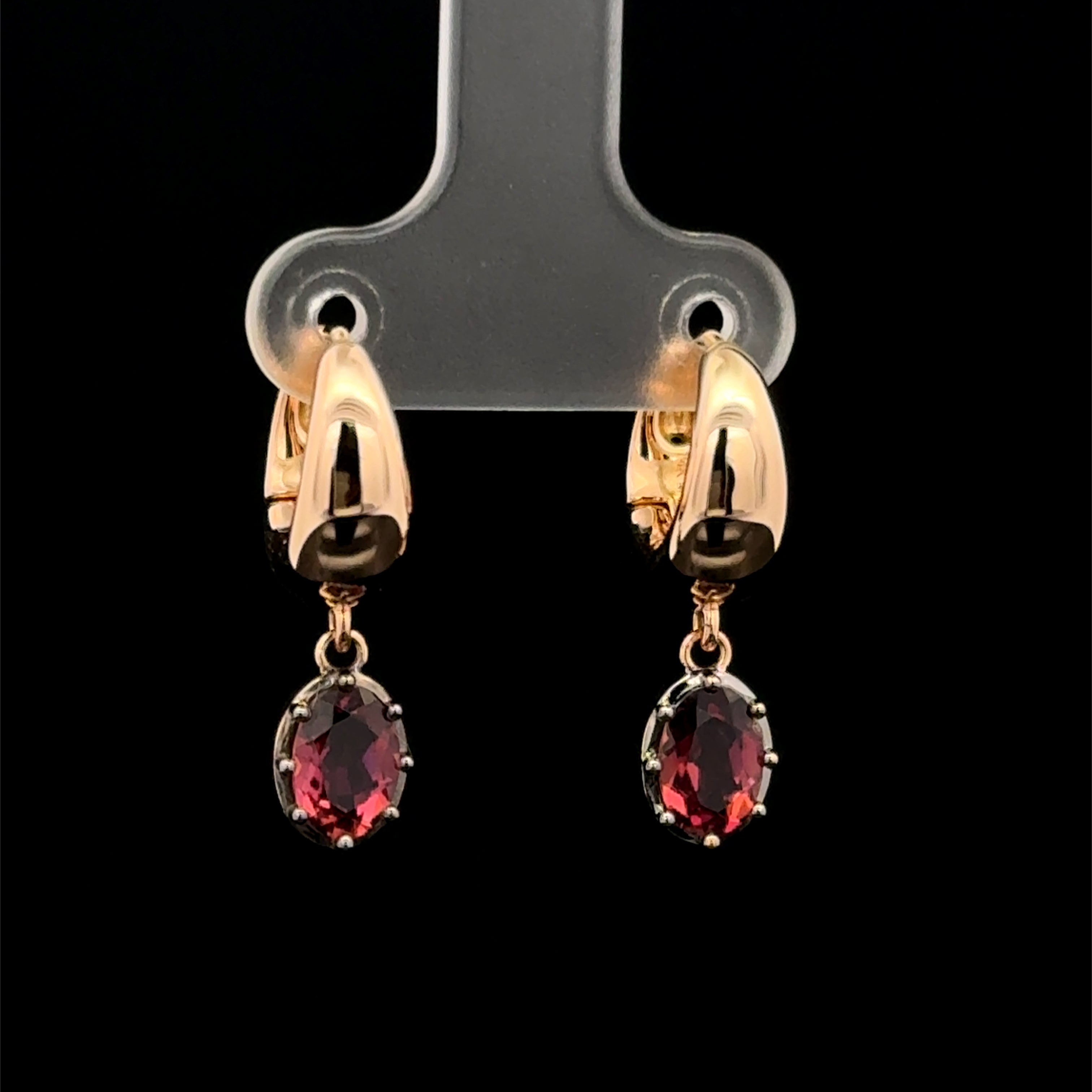 Pink Tourmaline Drop Earrings