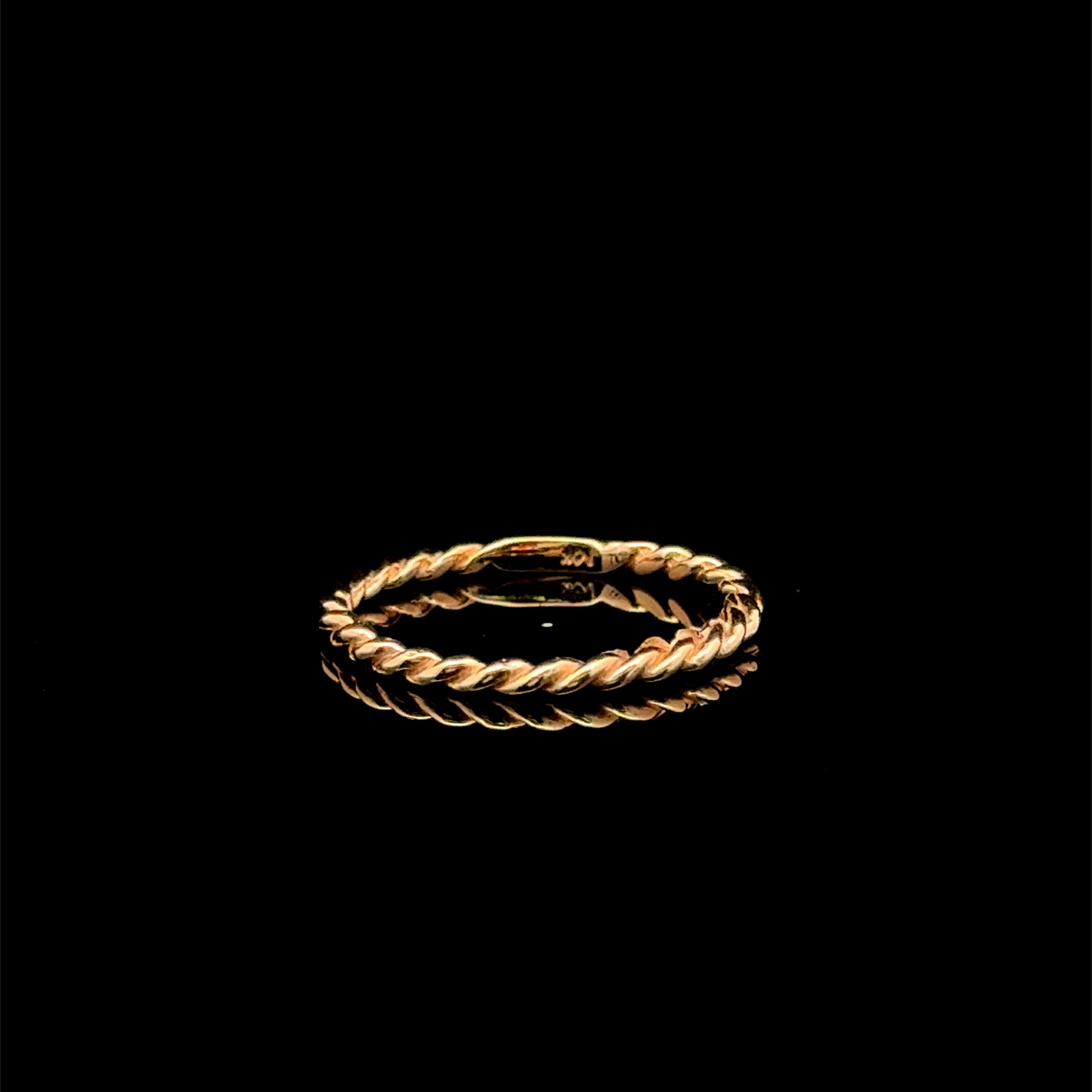 Twisted Knot Yellow Gold Ring