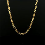 Solid Hexagon Link Yellow Gold Chain