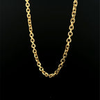 Solid Hexagon Link Yellow Gold Chain
