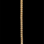 Diamond All Round Yellow Gold Tennis Bracelet
