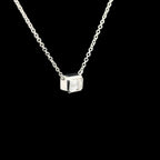 Diamond Bezel White Gold Pendant
