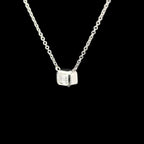 Diamond Bezel White Gold Pendant