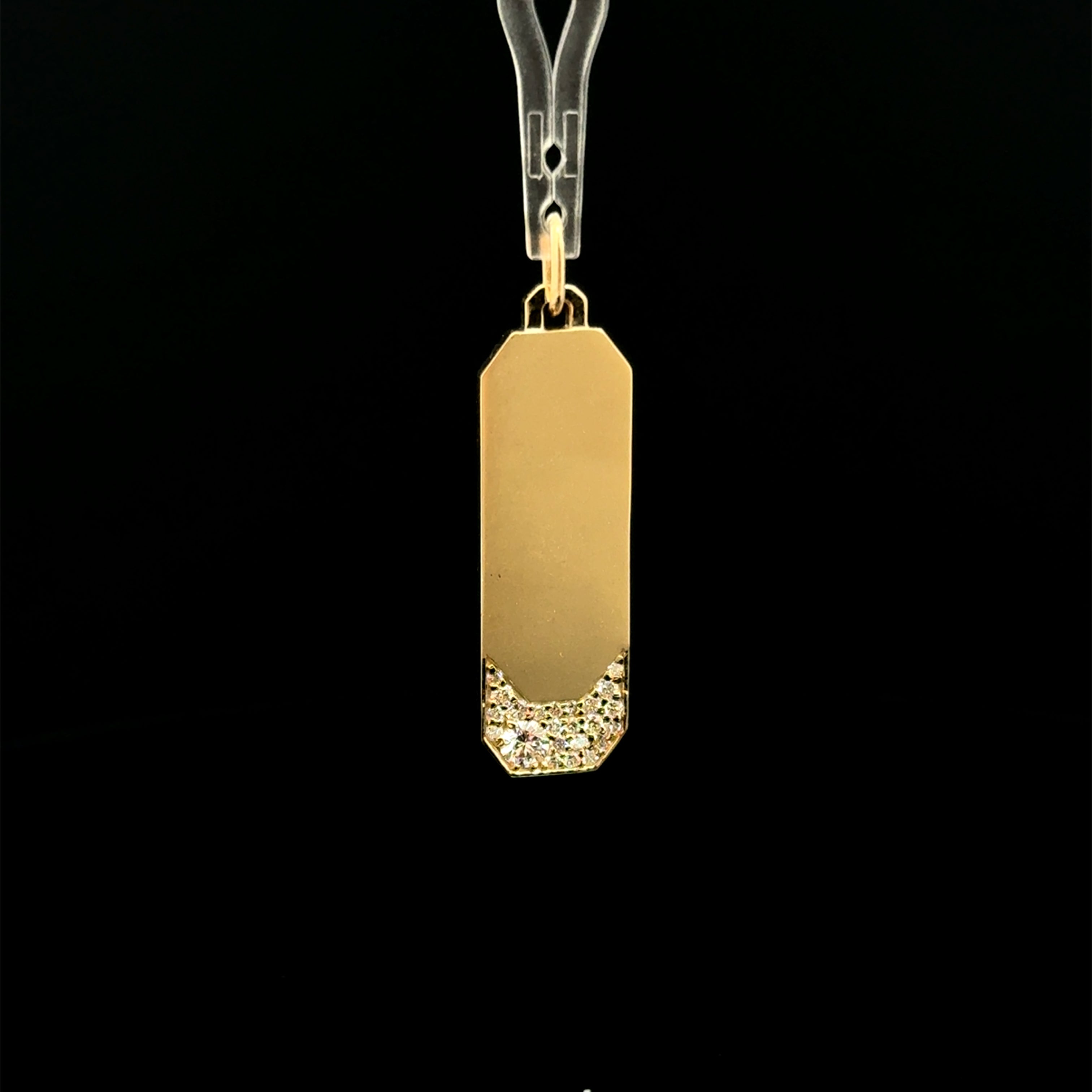 Deco Diamond Tag Charm