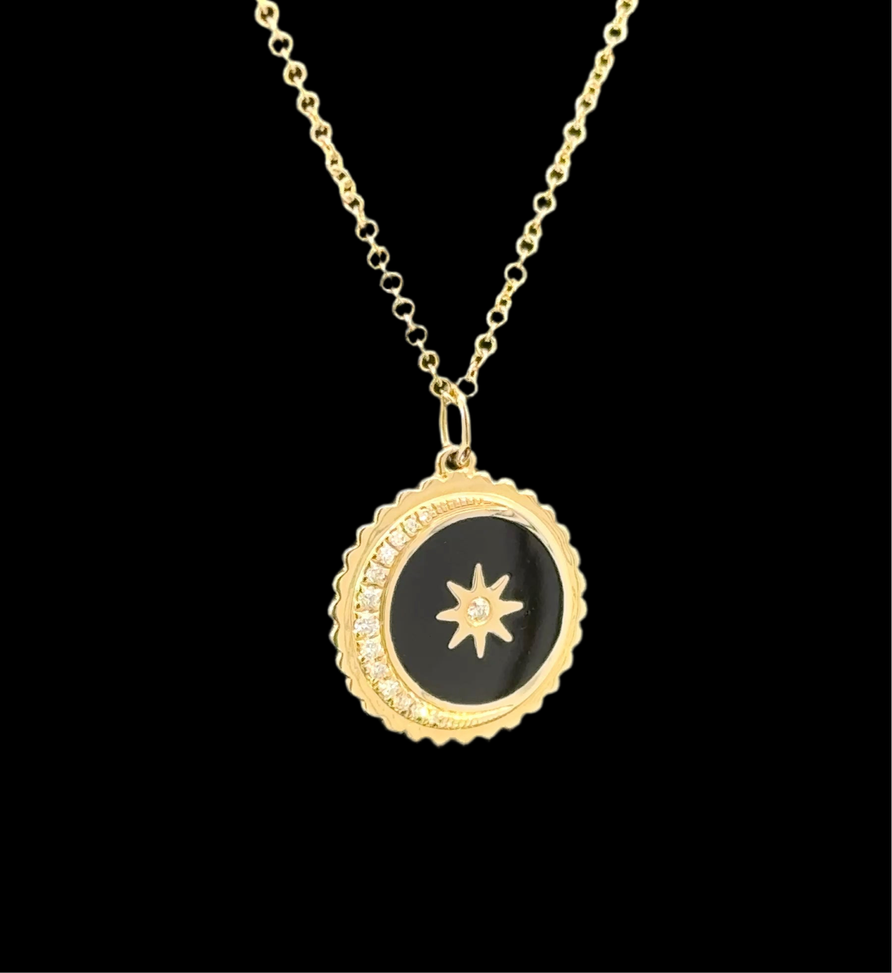 Star & Crescent Enamel Pendants