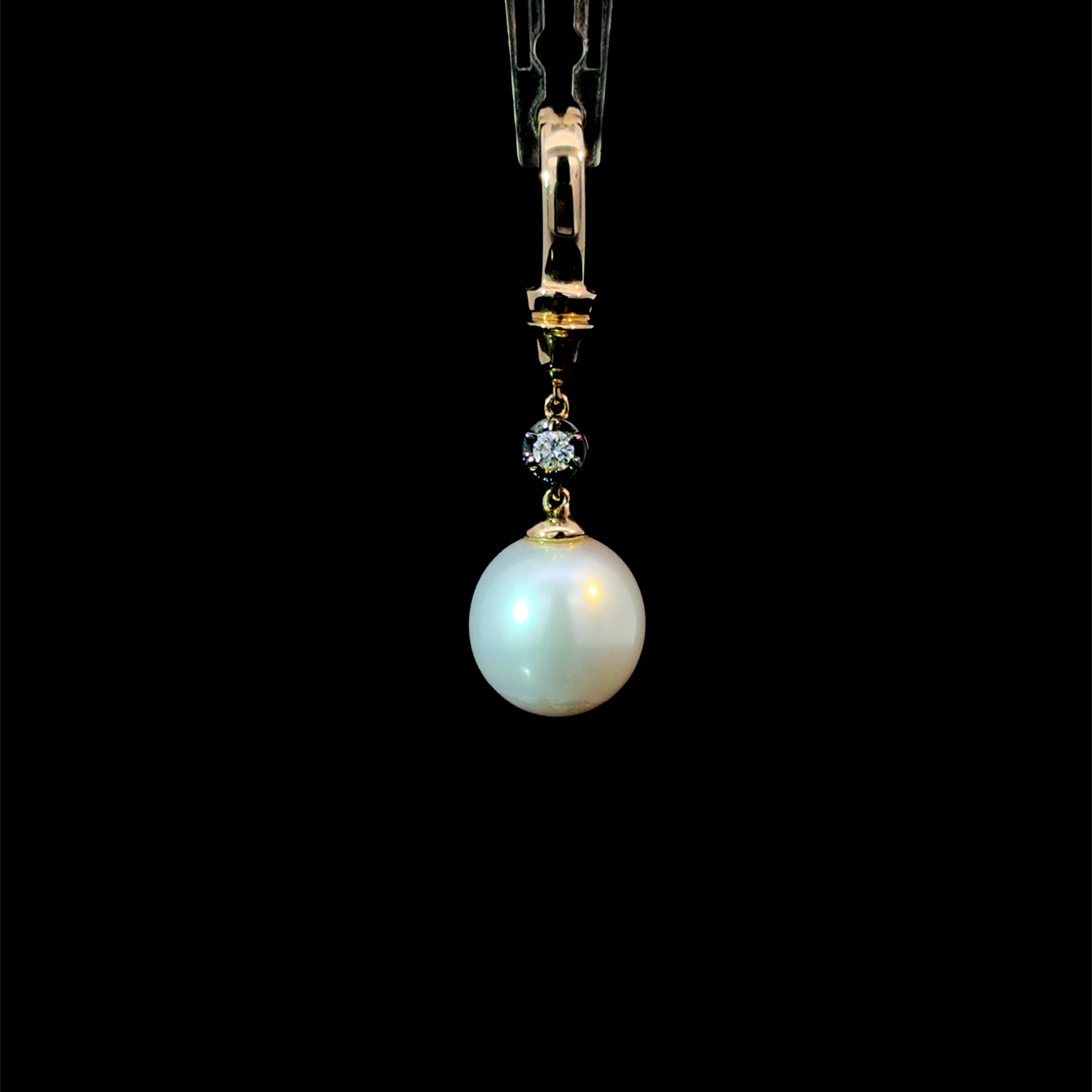 Midnight Pearl Charm