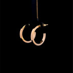Square Gold Hoop Earrings