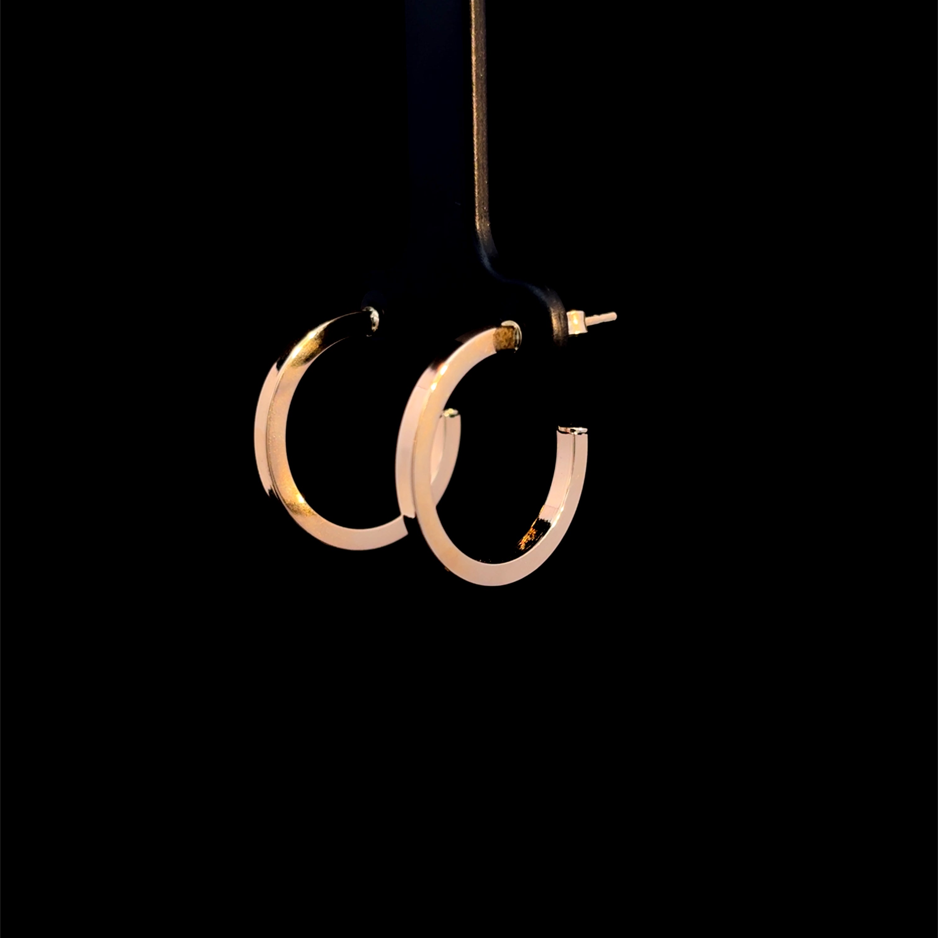 Square Gold Hoop Earrings