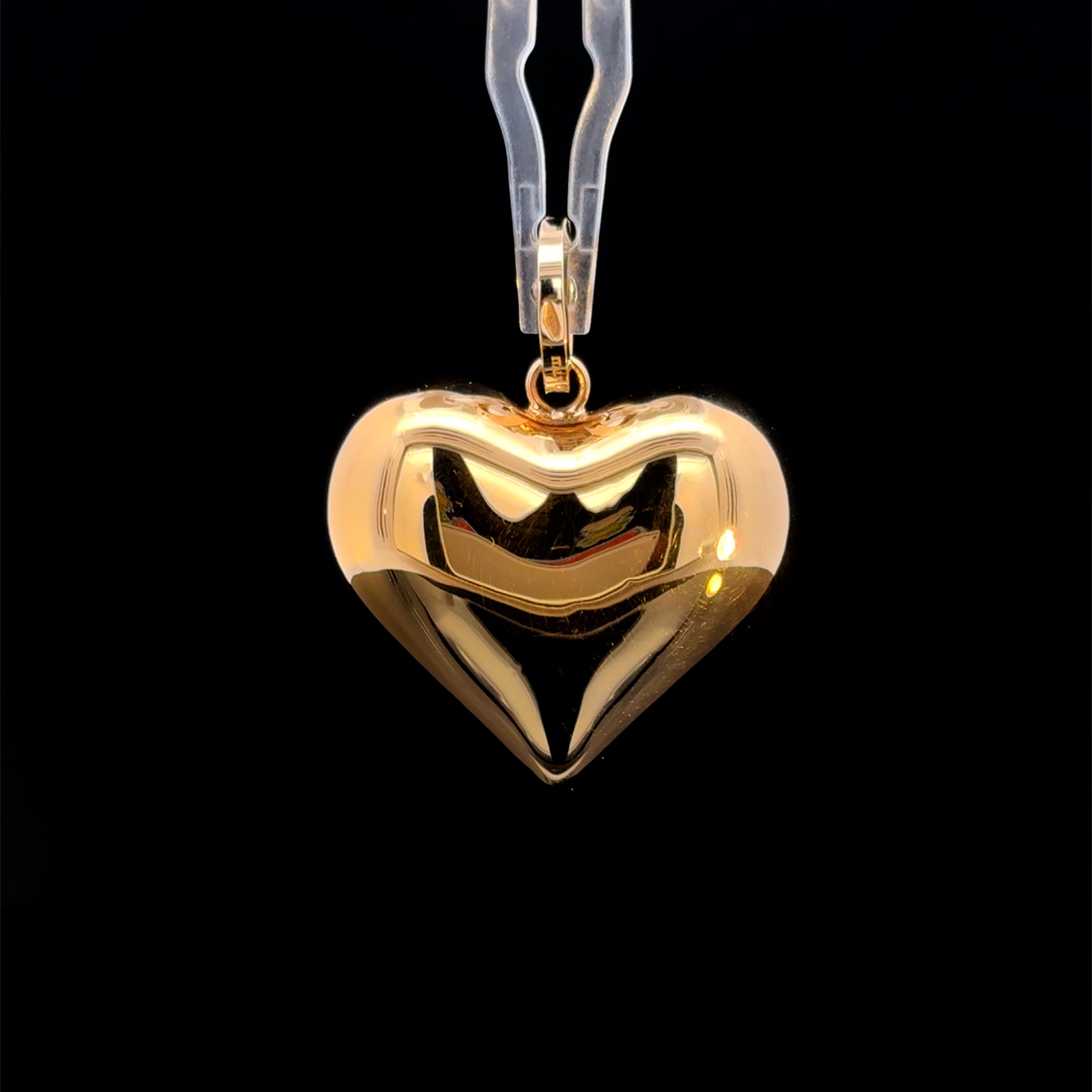 Bold Puffy Heart Charm