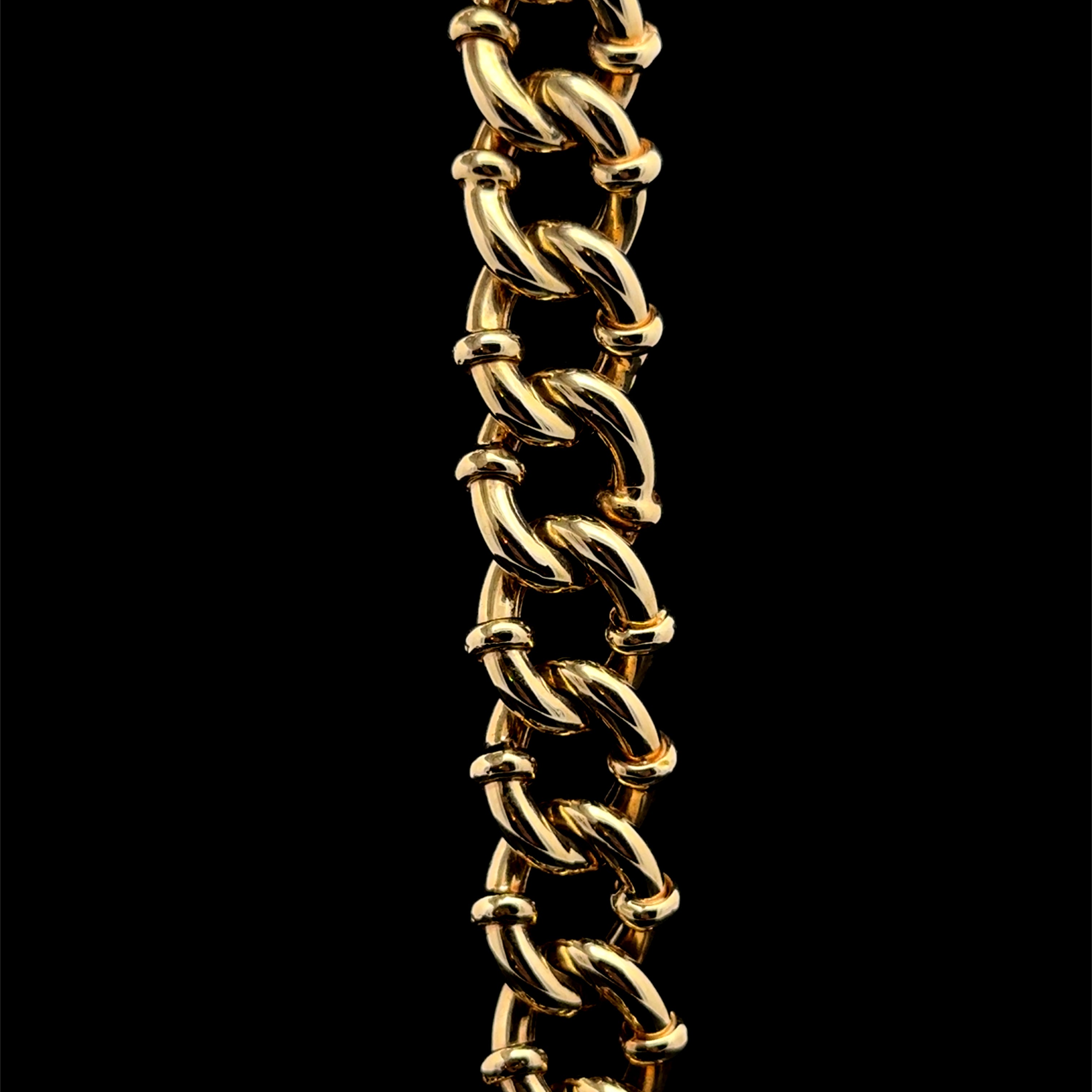 Yellow Gold Link Bracelet XL