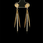 Triple Linea Gold Drops Earrings