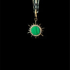 Malachite Star Charm