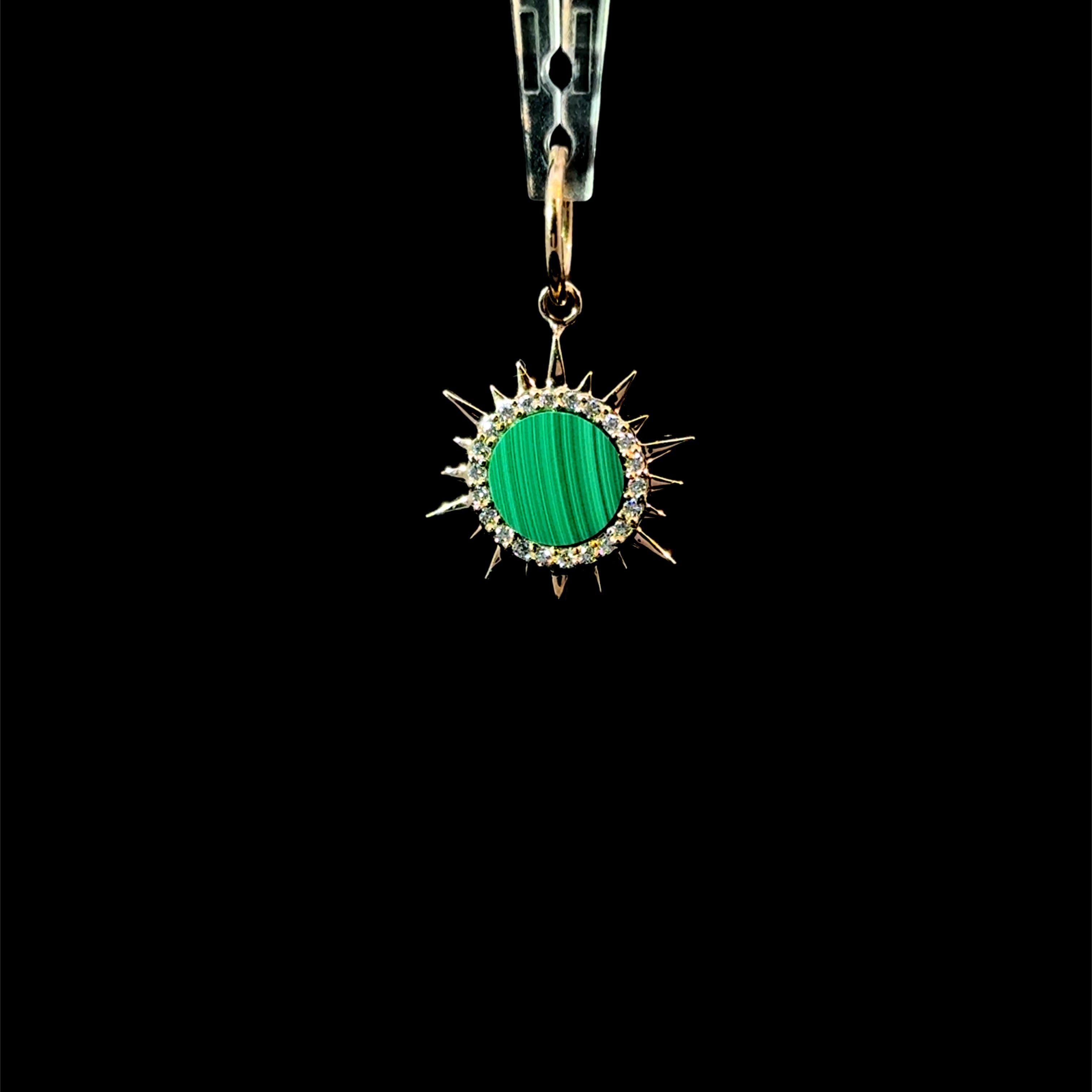 Malachite Star Charm