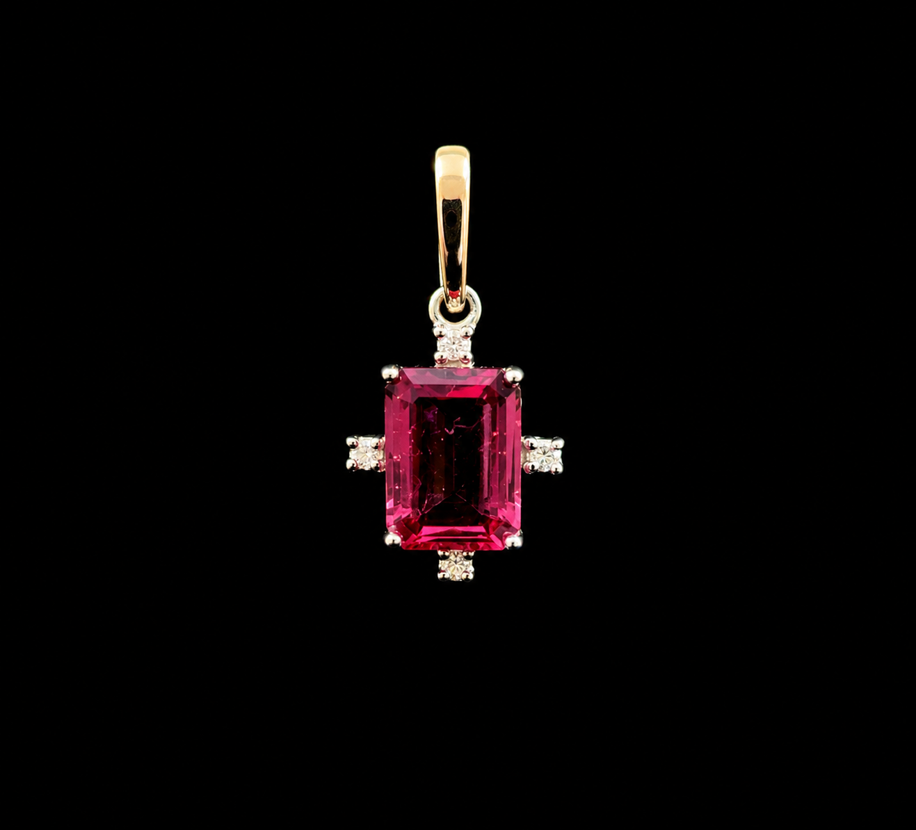 Blush Tourmaline Charm
