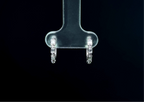 BAGUETTE BLANC HUGGIE EARRINGS