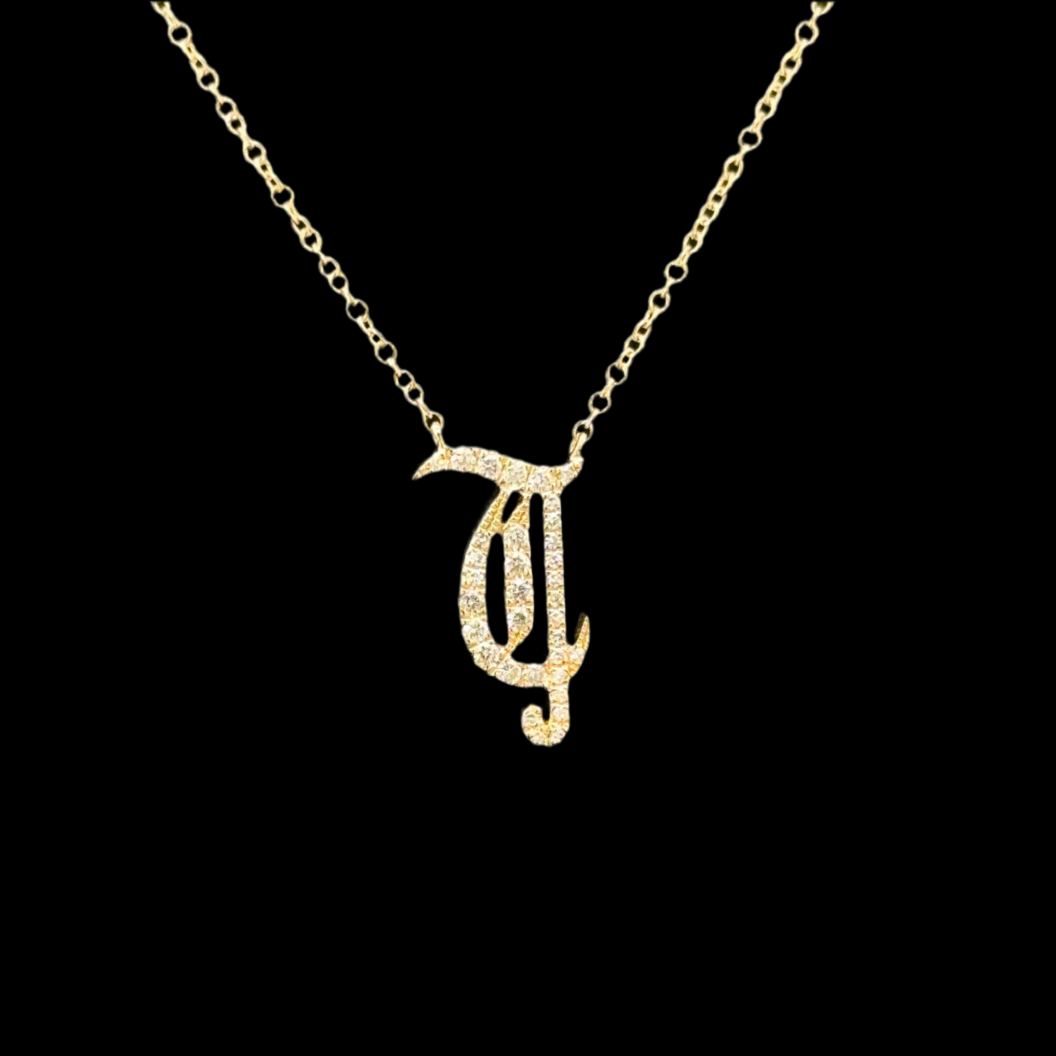 Old Initial J Pendant