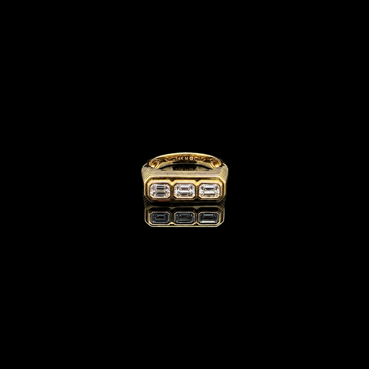 Triplet Diamond Ring