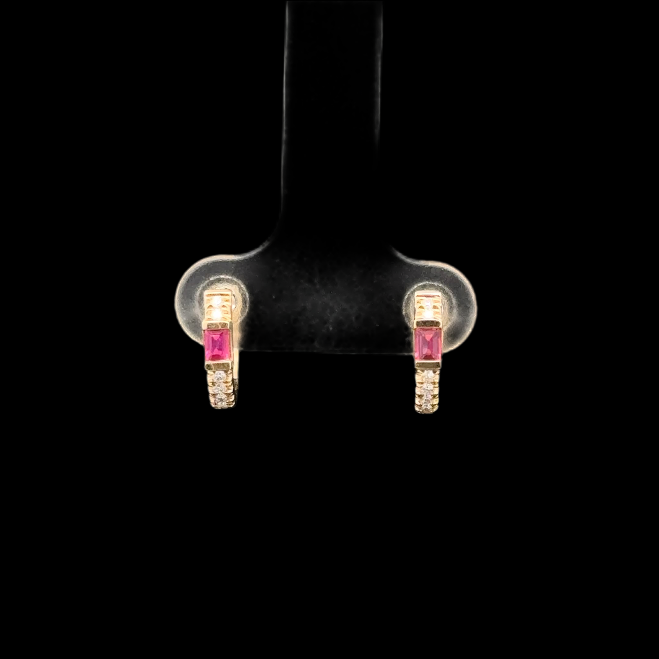 RUBY AXIX HOOP EARRINGS