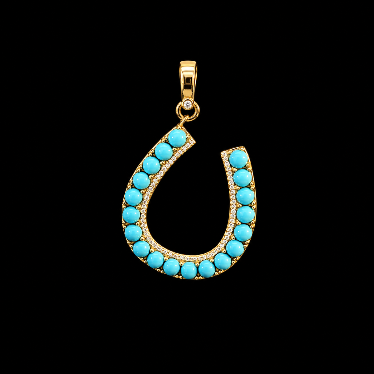 Turquoise Lucky Horseshoe