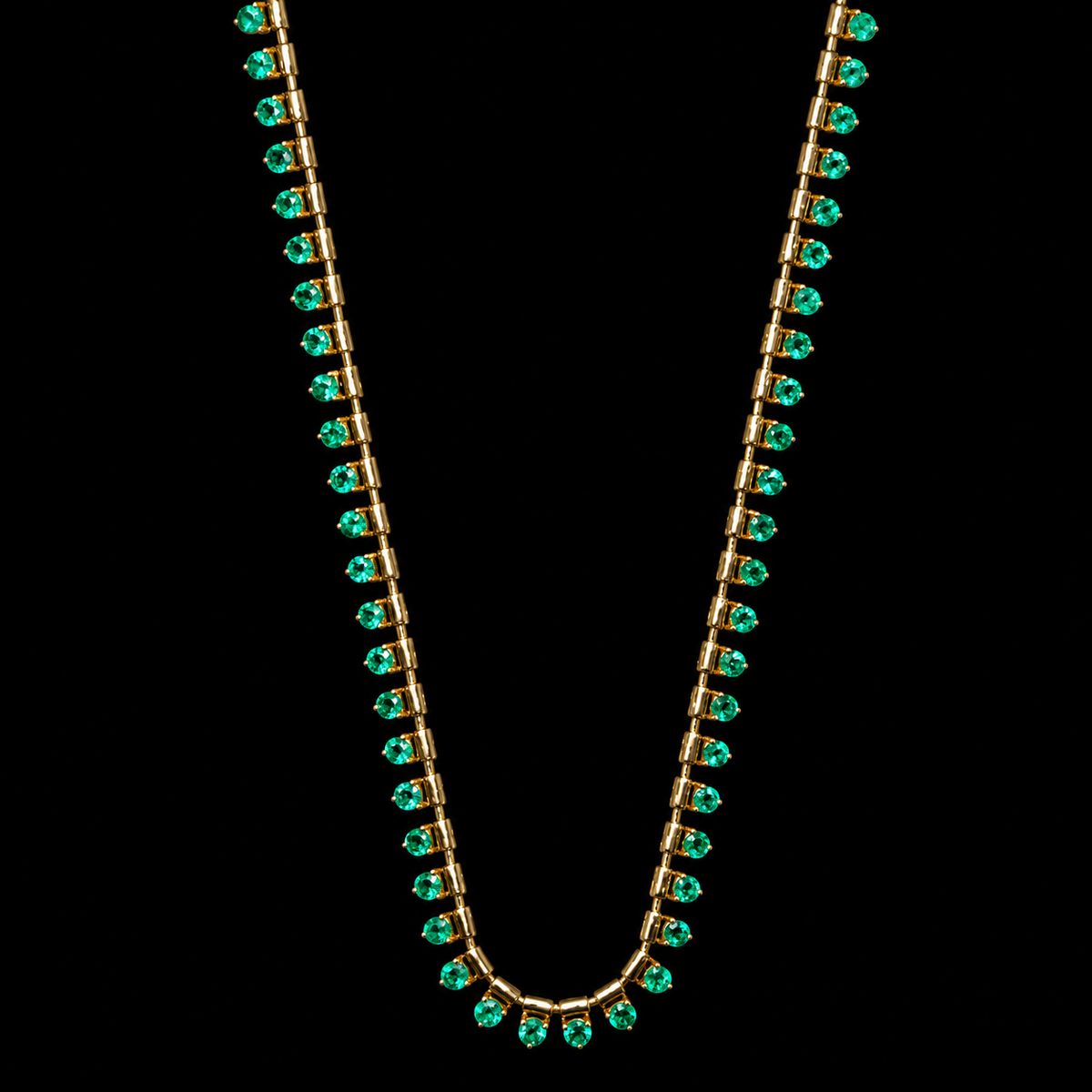 Elegant Emerald Necklace