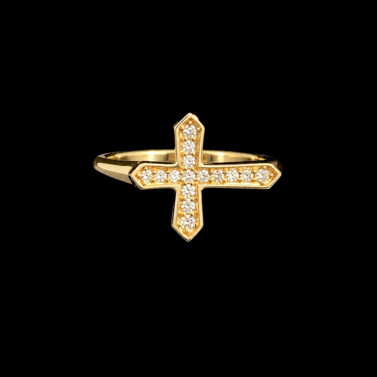Sacred Line Diamond Ring