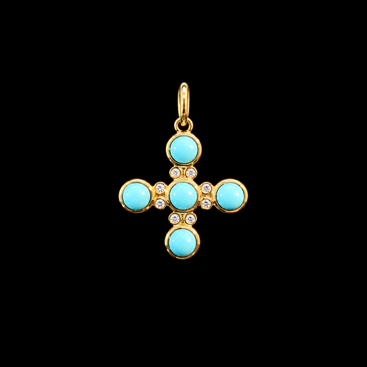 Turquoise Azure Faith Charm