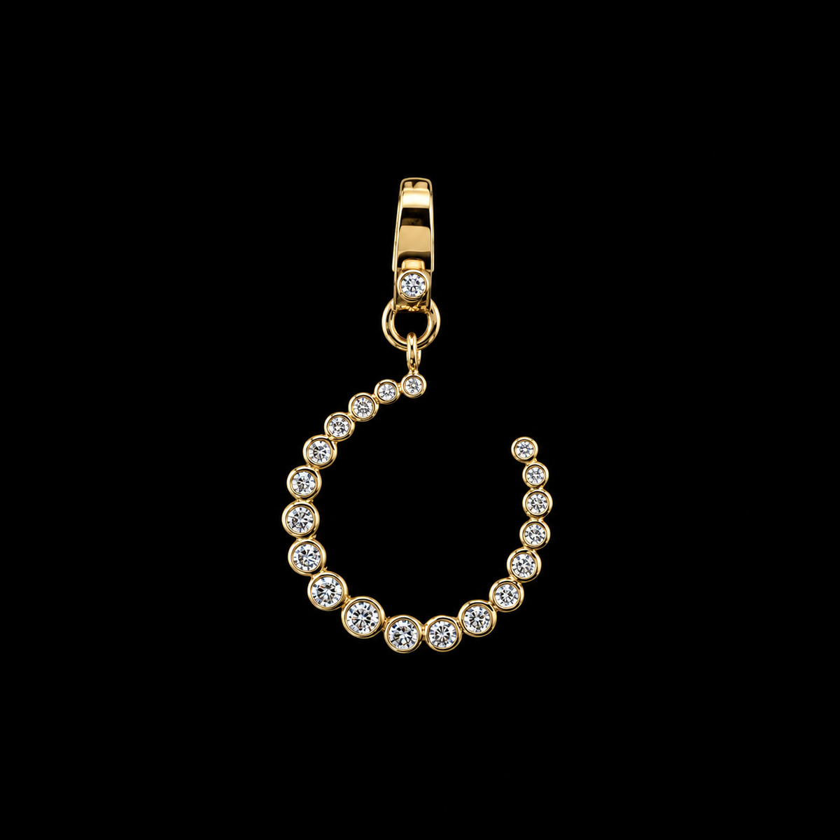 Bezel Diamond Horseshoe